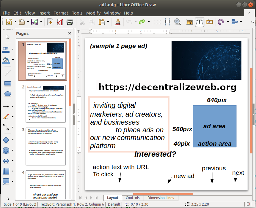 create decentralized ads