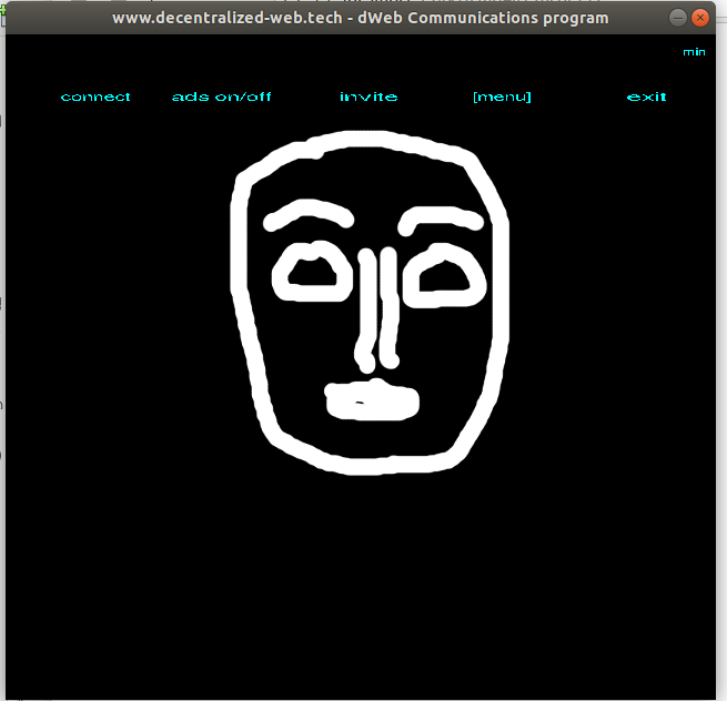 decentralized web user menu