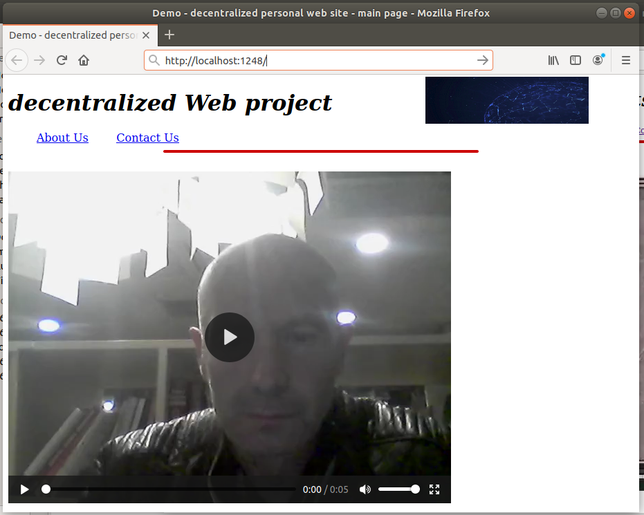 decentralized web site